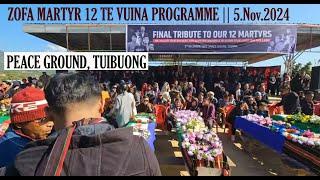 Manipur Zofa Martyr 12 te vuina hun hman a ni || Peace Ground, Tuibuong (Live)