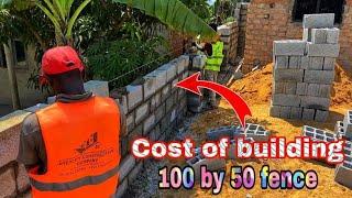 Cost of building 100ft by 50ft fence Using 9x9