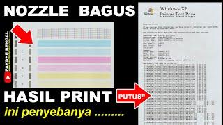 Penyebab Hasil Print Putus Putus Pada Printer Canon Padahal Nozzle Head Tintanya Normal