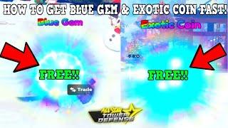[NEW CODE] HOW TO GET FREE BLUE GEM & EXOTIC COIN *EASIEST METHOD FAST* ALL STAR TOWER DEFENSE