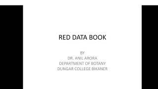RED DATA BOOK