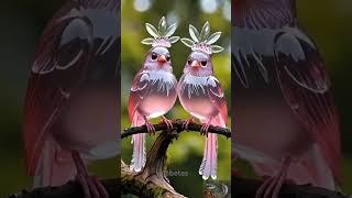 Cute beautiful birds #ai #nature #birdslover #oiseau #aiartwork #shorts #pets #youtube