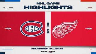 NHL Highlights | Canadiens vs. Red Wings - December 20, 2024