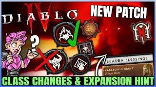 Diablo 4 - WARNING: Class Buffs & Fixes, BIG XP & Dungeon Changes Soon, New Season 1 Aspects & More!