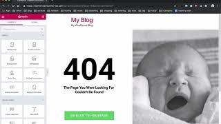 Eigene 404-Seite mit Elementor erstellen (WordPress)