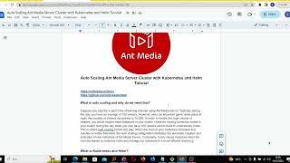 Autoscaling Cluster with Ant Media Server Using Kubernetes and Helm Tutorial