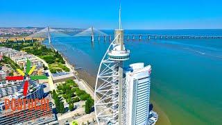 Lisbon aerial view ️  Lisboa vista do céu - 4K Ultra HD