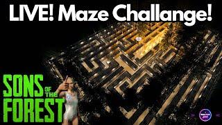 Win a $100 Steam Gift Card! Live Fastest Maze Run Challenge | Sons of the Forest | Reactive Gaming