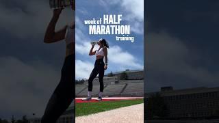 how i balance RUNNING + LIFTING!! week of half marathon training ️