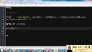 Php Dersleri 45 - Parse_str ile Verileri Get Mantığı İle çekmek