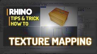 Rhino How To Texture Mapping