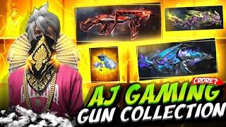 AJ's GamingZone All Gun Collection Video | All Gun Skins Permanent | Free Fire ID Collection Video