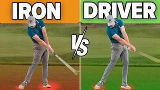 Iron Swing vs Driver Swing (The MOST Important Difference)