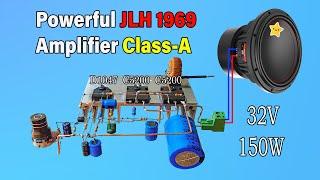 How to Powerful JLH 1969 Class-A Amplifier Using C5200 Transistors