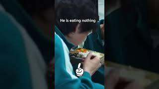 He is eating nothing  | squid games