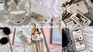 Pinterest girl back to school guideshopping, school supplies haul, packing bag and more