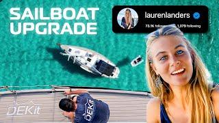 Transforming Lauren Landers Sailboat with DEKit Boat Flooring!