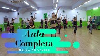 AULA DE DANÇA DO VENTRE COMPLETA COREOGRAFIA, TREINO INICIANTE, ALONGAMENTO