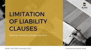 Limitation of Liability Clauses