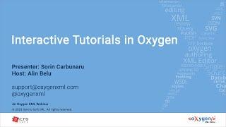 Webinar: Interactive Tutorials in Oxygen