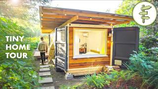 Couple Builds Low-Cost Shipping Container Tiny House on a Budget – FULL TOUR