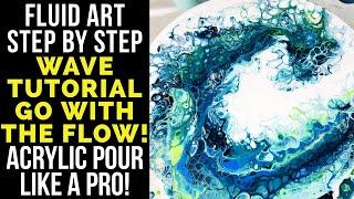 Fluid Art WAVE TUTORIAL with my Ready-2-Pour Paints | Poured Soul Art | Music: @Elephant_Funeral