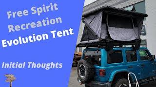 Freespirit Recreation Rooftop Tent Initial Review #Freespirit Recreation Evolution