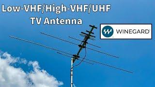 Winegard YA7000D Low-VHF/High-VHF/UHF Full Band Outdoor TV Antenna YA7000C