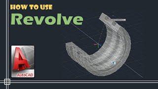 Autocad 3D - Revolve tutorial