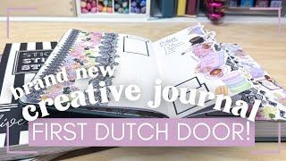 The FIRST Dutch door spread in my new creative journal! [Live Love Posh unboxing]