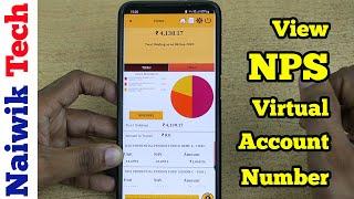 How to view NPS virtual Account number