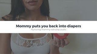 AB/DL audio role-play teaser: Mommy puts you in diapers after you wet your pull up