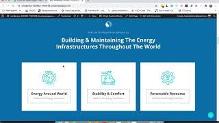 Eltron Solar Energy WordPress theme install.
