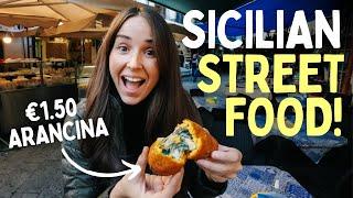 ITALIAN STREET FOOD in Palermo Sicily (We found the BEST ARANCINI)