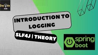 Intoduction to Logging | Spring Boot Tutorial | Logging With Spring Boot | slf4j - simple logging