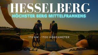 170km road bike tour - Up the highest mountain in Middle Franconia - Hesselberg 