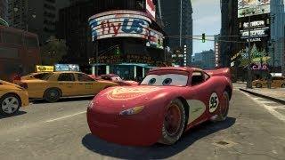 Grand Theft Auto IV - Cars Lightning McQueen (MOD) HD