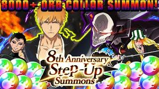 CRAZY 8K ORB COLLAB SUMMONS ON 8TH ANNIVERSARY TYBW WITH @tukibankaiBBS! Bleach Brave Souls