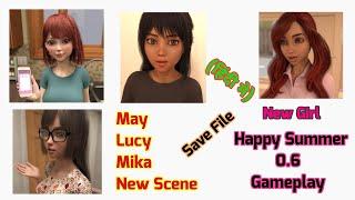 Happy Summer Update 0.6.0 Gameplay | Lucy Mika May New Scenes | Explain in Hindi