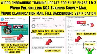 Biggest Change in Wipro Elite P-1 & 2 Joining Criteria | Joining Date| Training Survey Clarification