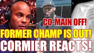 UFC former Champ FORCED out of Co-Main, Jon Jones UFC Update, Daniel Cormier REACTS ANGRY, Garbrandt