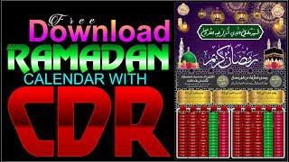 Ramadan Calendar Design 2019 - With Free CDR File by #msbgrafix, #msb374