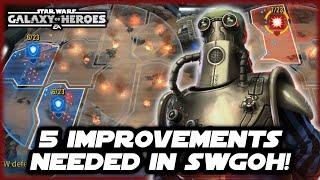 The Top 5 Improvements We NEED in Star Wars Galaxy of Heroes!