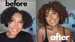 As I Am Curl Color | HOW TO DYE YOUR CURLY NATURAL HAIR GINGER/COPPER! *no damage* | Lauren Camille