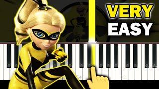 Miraculous Ladybug - Queen Bee Transformation - VERY EASY Piano tutorial