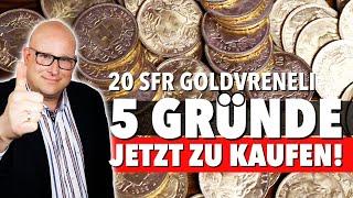 20 Schweizer Franken Vreneli - 5 Gründe um jetzt zu kaufen!