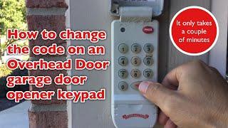 Dad Changes the Code on Garage Keypad (Overhead Door)