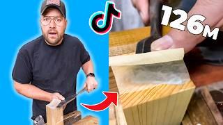Testing More Viral Woodworking TikTok Techniques