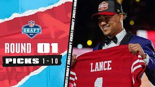 Pick 1-10: 3 Quarterbacks, The Highest Drafted TE, & A Late Trade! | 2021 NFL Draft