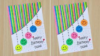 Birthday Card idea // How To Make Birthday Card With White Paper // Emoji Birthday Card